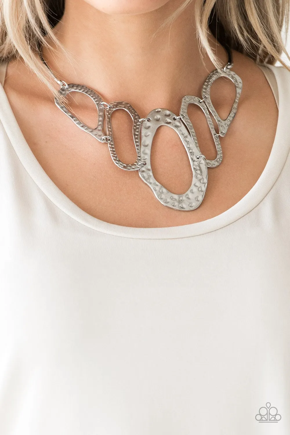 Paparazzi- Prime Prowess - Silver Necklace