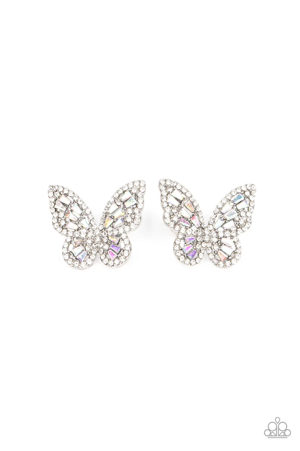Paparazzi Smooth Like FLUTTER - Multi Post Earrings