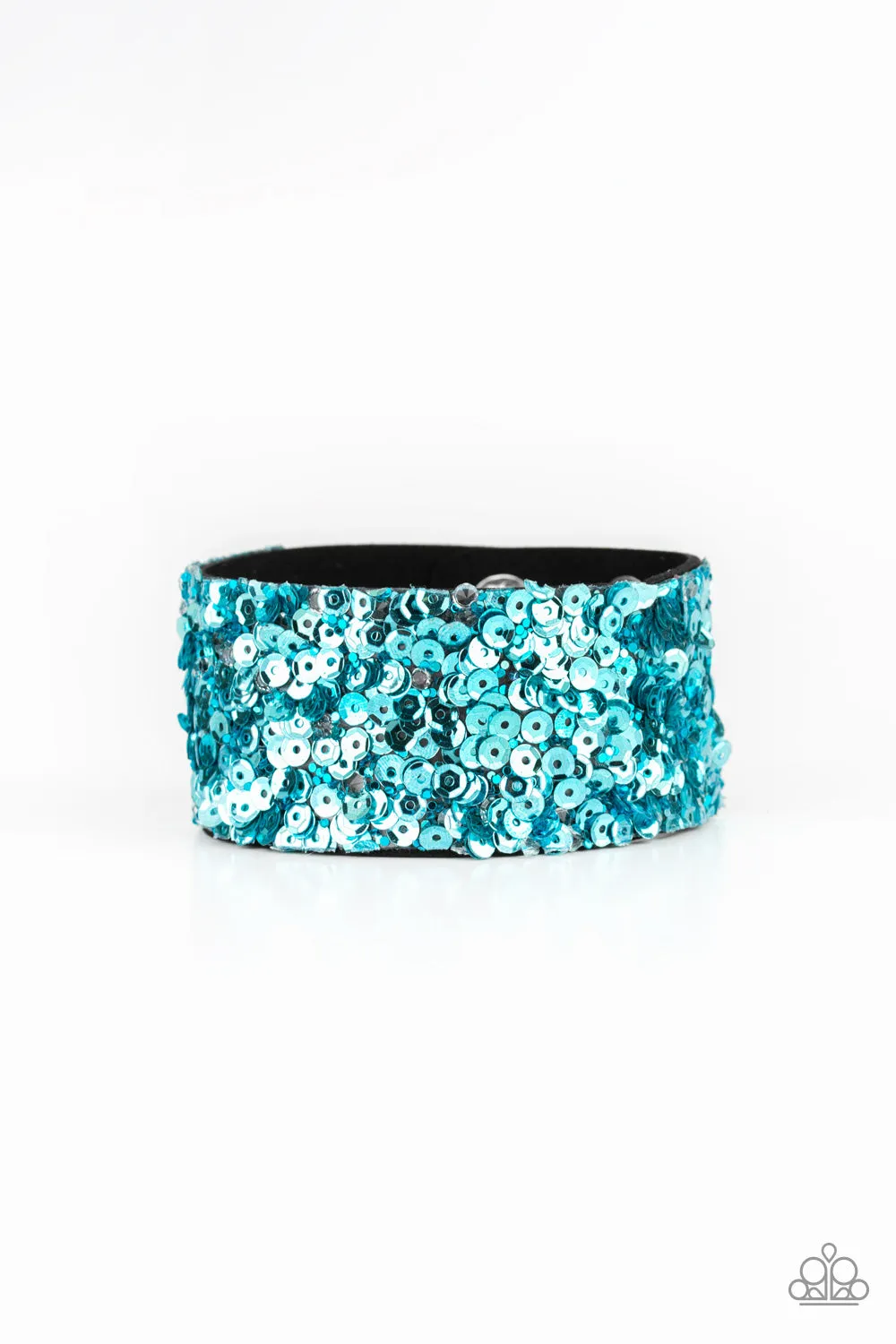 Paparazzi - Starry Sequins - Blue Bracelet