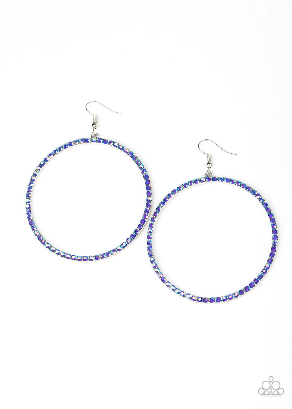 Paparazzi Wide Curves Ahead - Multi Iridescent Earrings