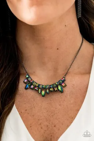 Paparazzi - Wish Upon A Rockstar - Multi Oil Spill Necklace