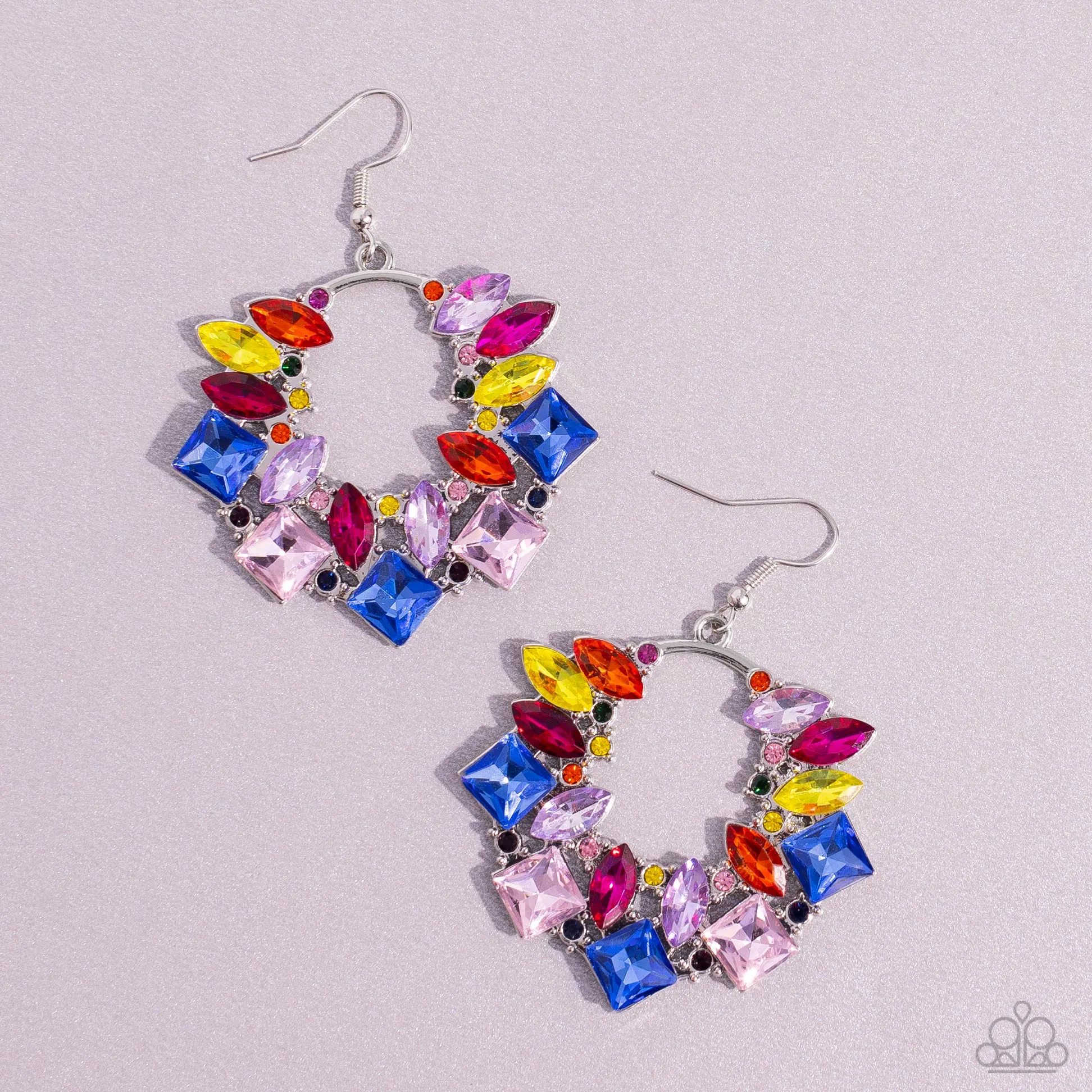 Paparazzi Wreathed in Watercolors - Multi Earrings