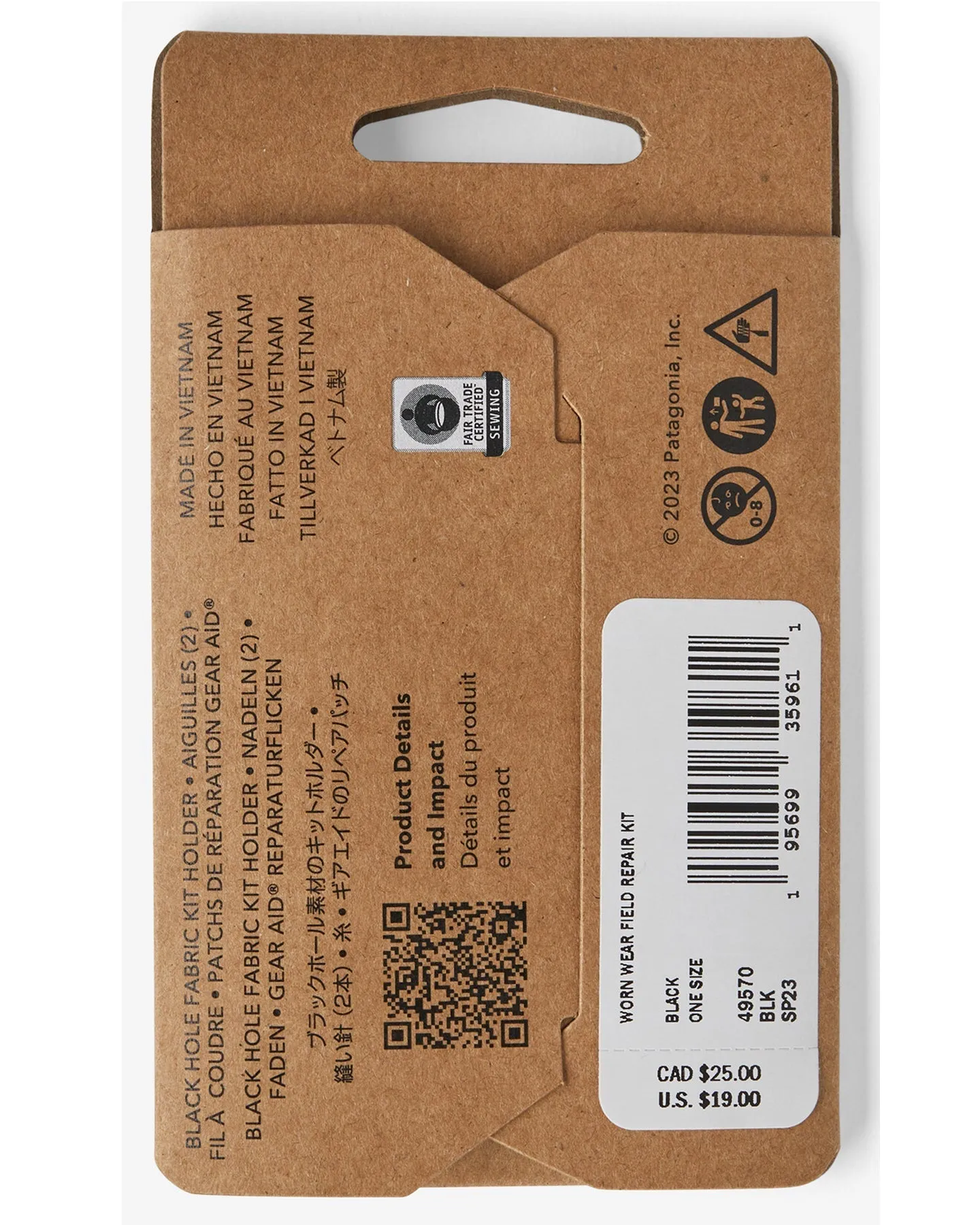 Patagonia Worn Wear Field Repair Kit - Black