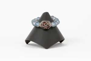 Pave Diamond, Garnet, Matt Iolite