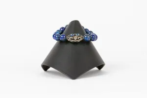 Pave Diamond, Kyanite, Lapis Bracelet