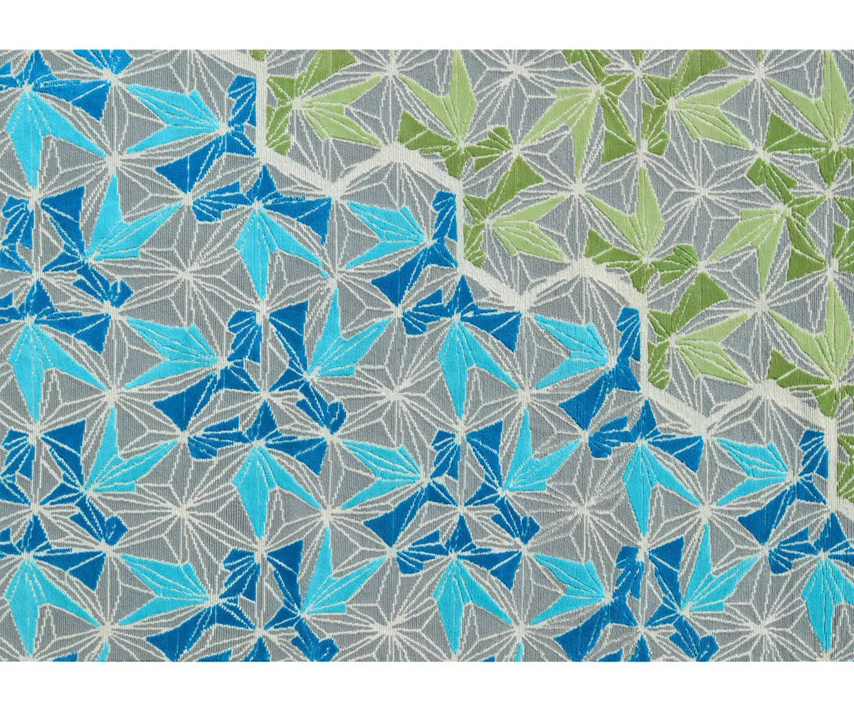 PCH Wool Rug In Blue / Grey Limited Edition