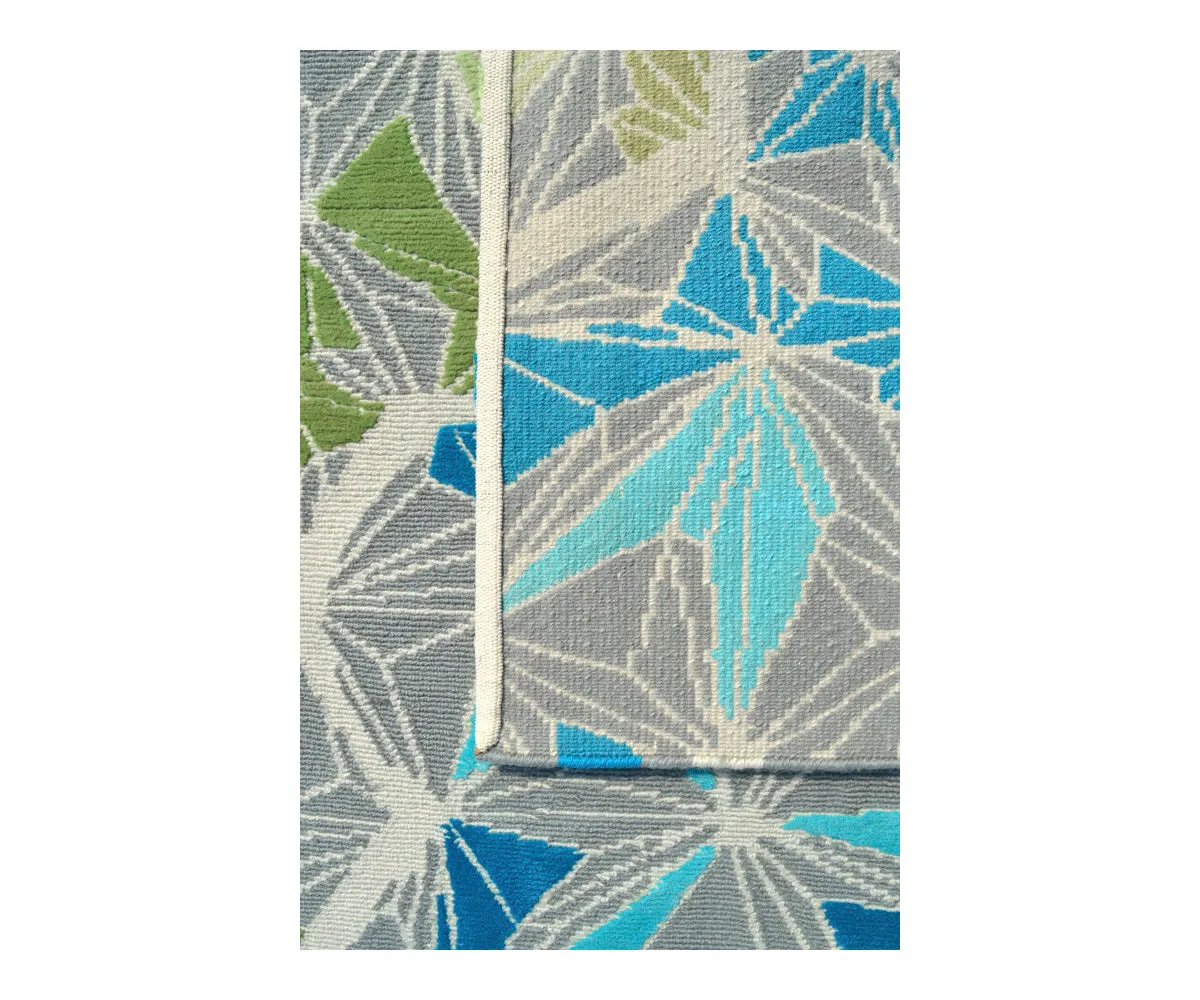 PCH Wool Rug In Blue / Grey Limited Edition
