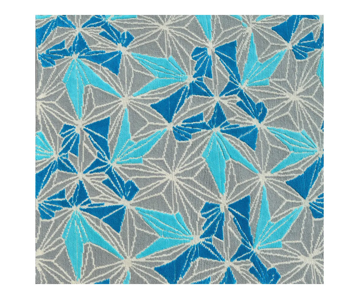 PCH Wool Rug In Blue / Grey Limited Edition