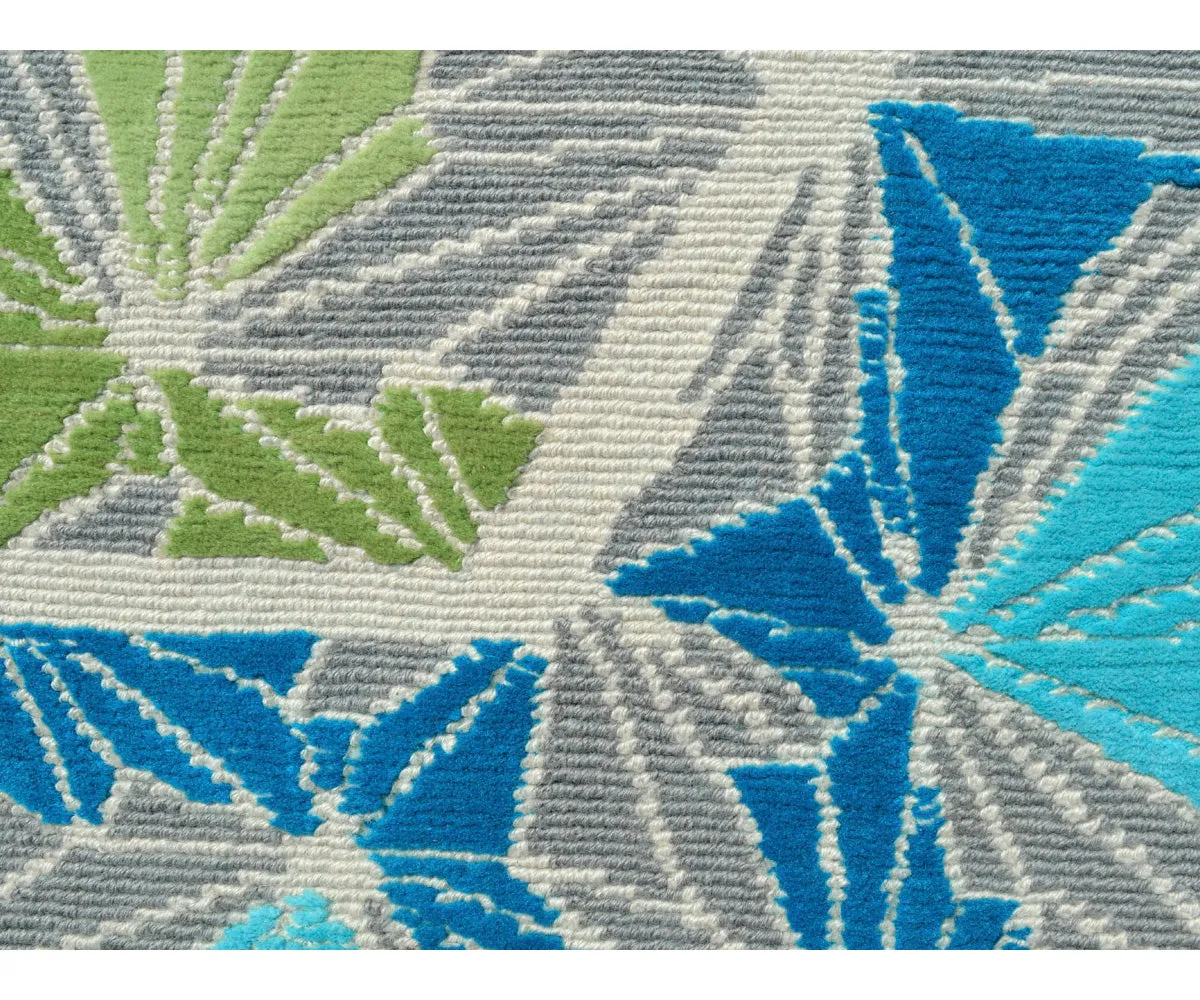 PCH Wool Rug In Blue / Grey Limited Edition