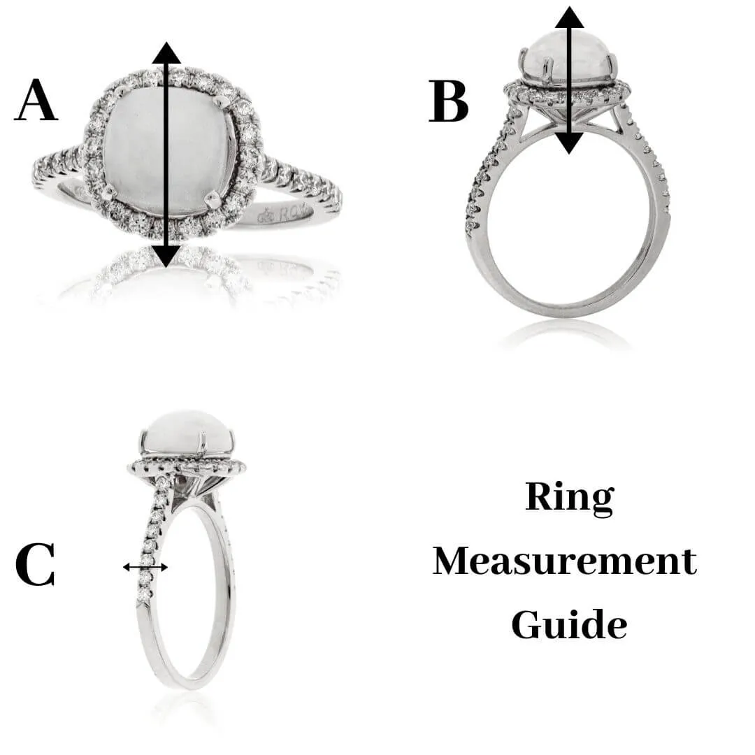 Pear Rainbow Sapphire & Diamond Butterflly Wing Style Ring