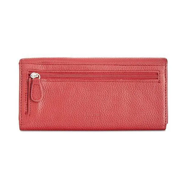 Pebble Leather Receipt Wallet