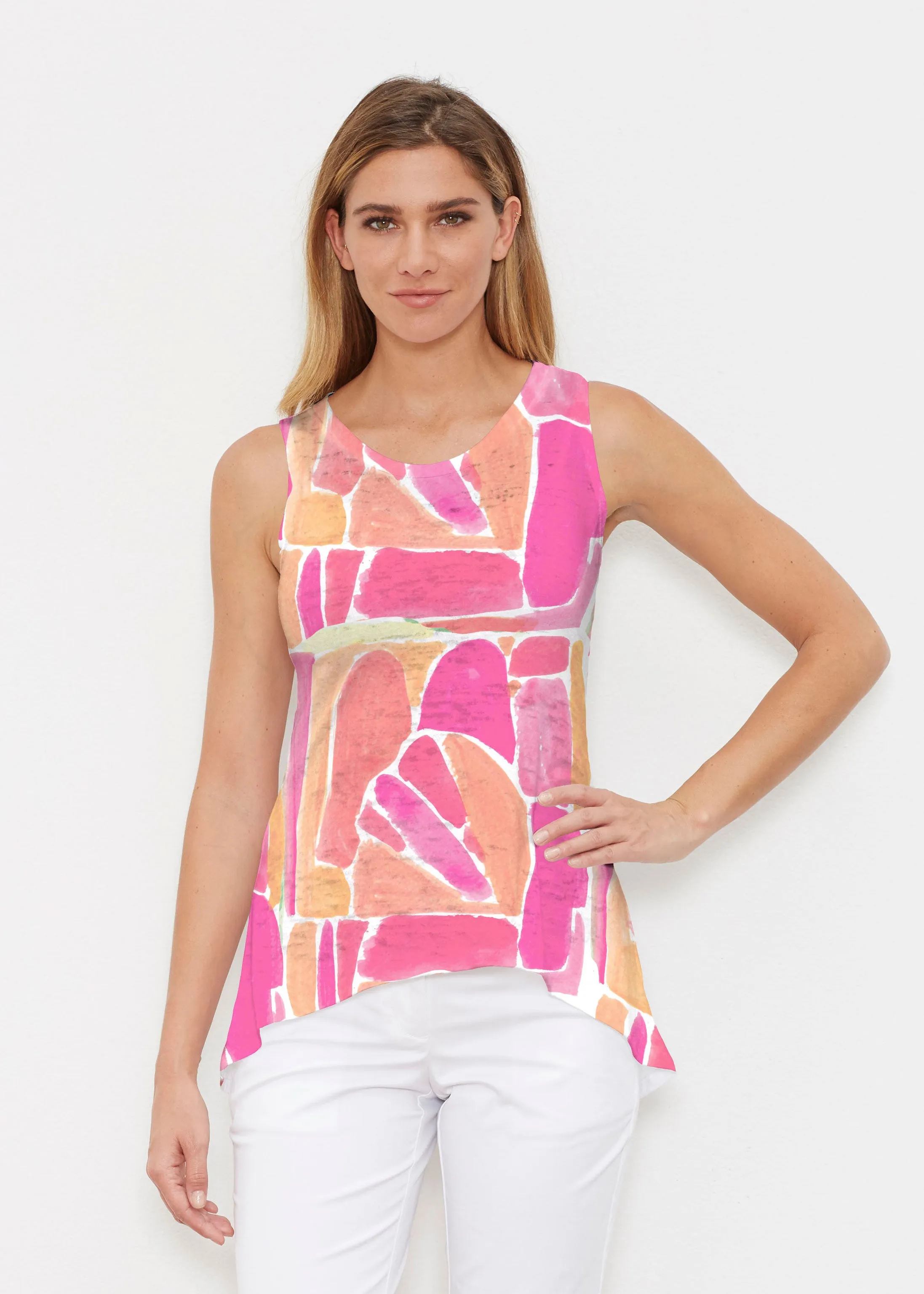 Pebble Walk Orange (17261) ~ High-low Tank