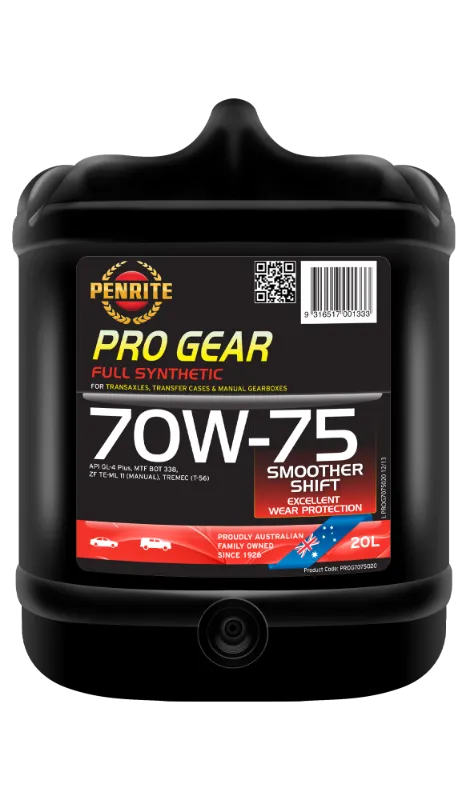 Penrite Pro Gear 70W75 Gear Oil - 20 Litre