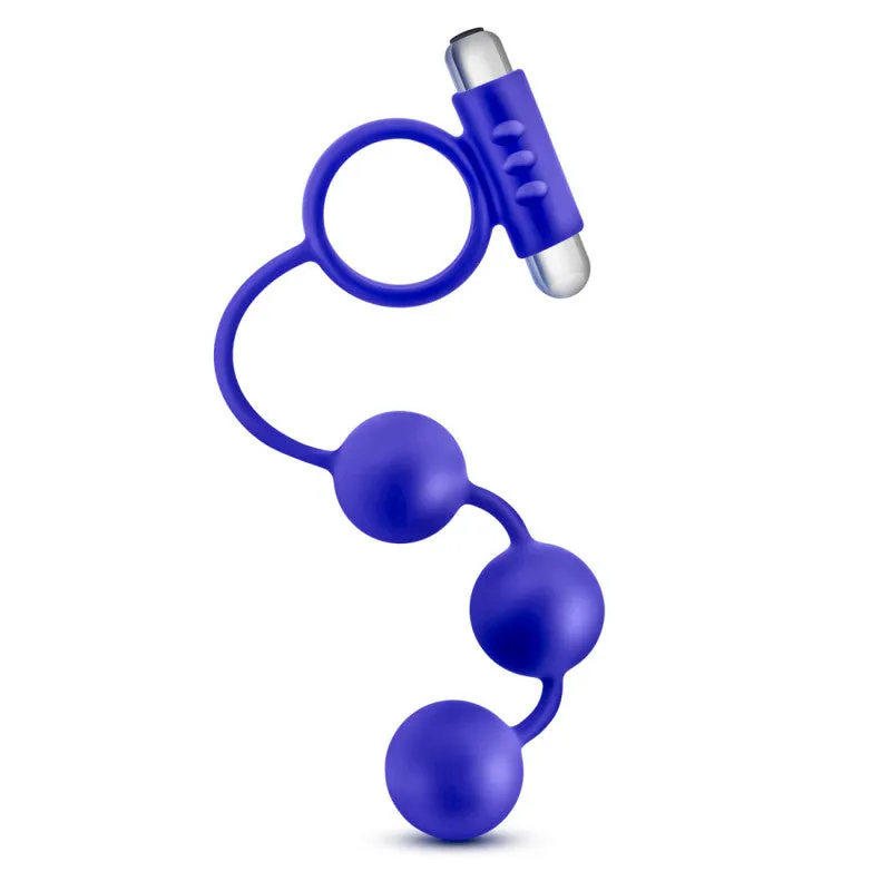 Performance - Penetrator - Anal Beads W/vibrating  Ring - Indigo