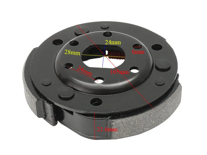 Performance Racing Clutch for GY6 50cc 139QMB Chinese Scooter Moped ATV