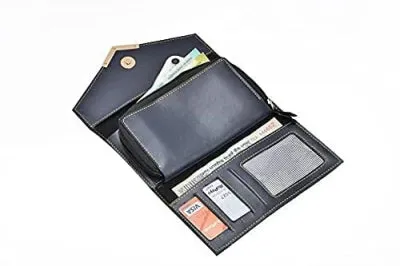 Personalized Lady Wallet and Passport Cover Combo - Blue