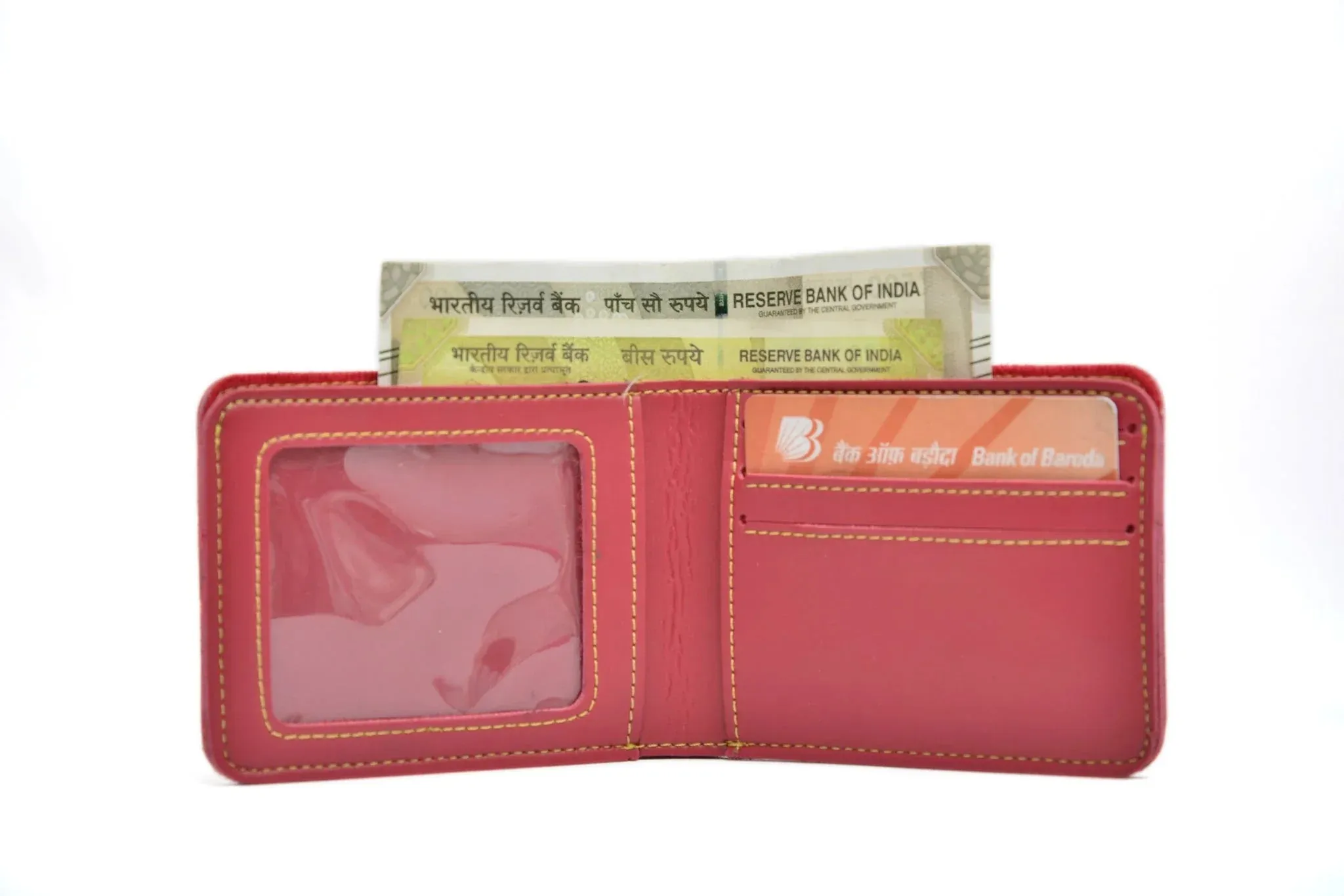 Personalized Men's Wallet and Eyewear Case - Wine