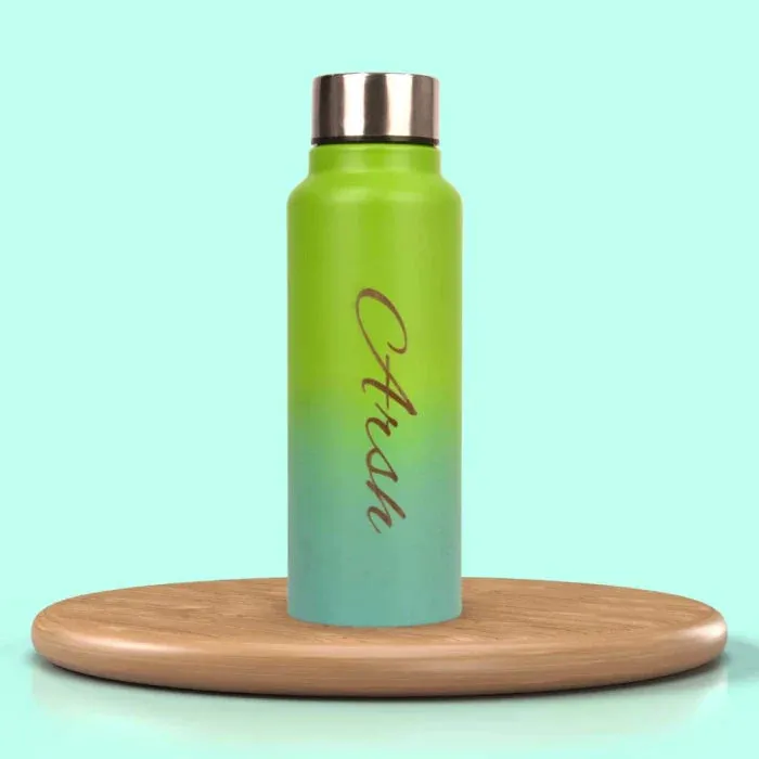 Personalized Women's Gift Combo with Bottle- Blue
