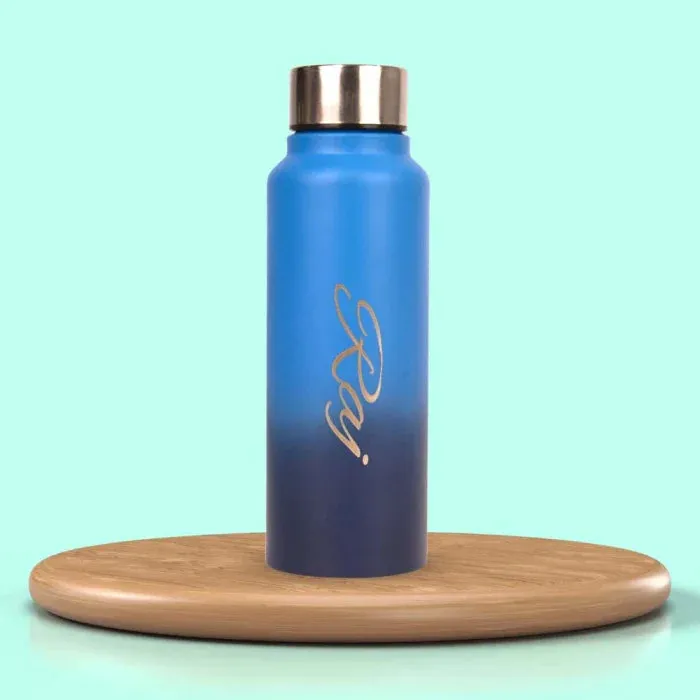 Personalized Women's Gift Combo with Bottle- Grey