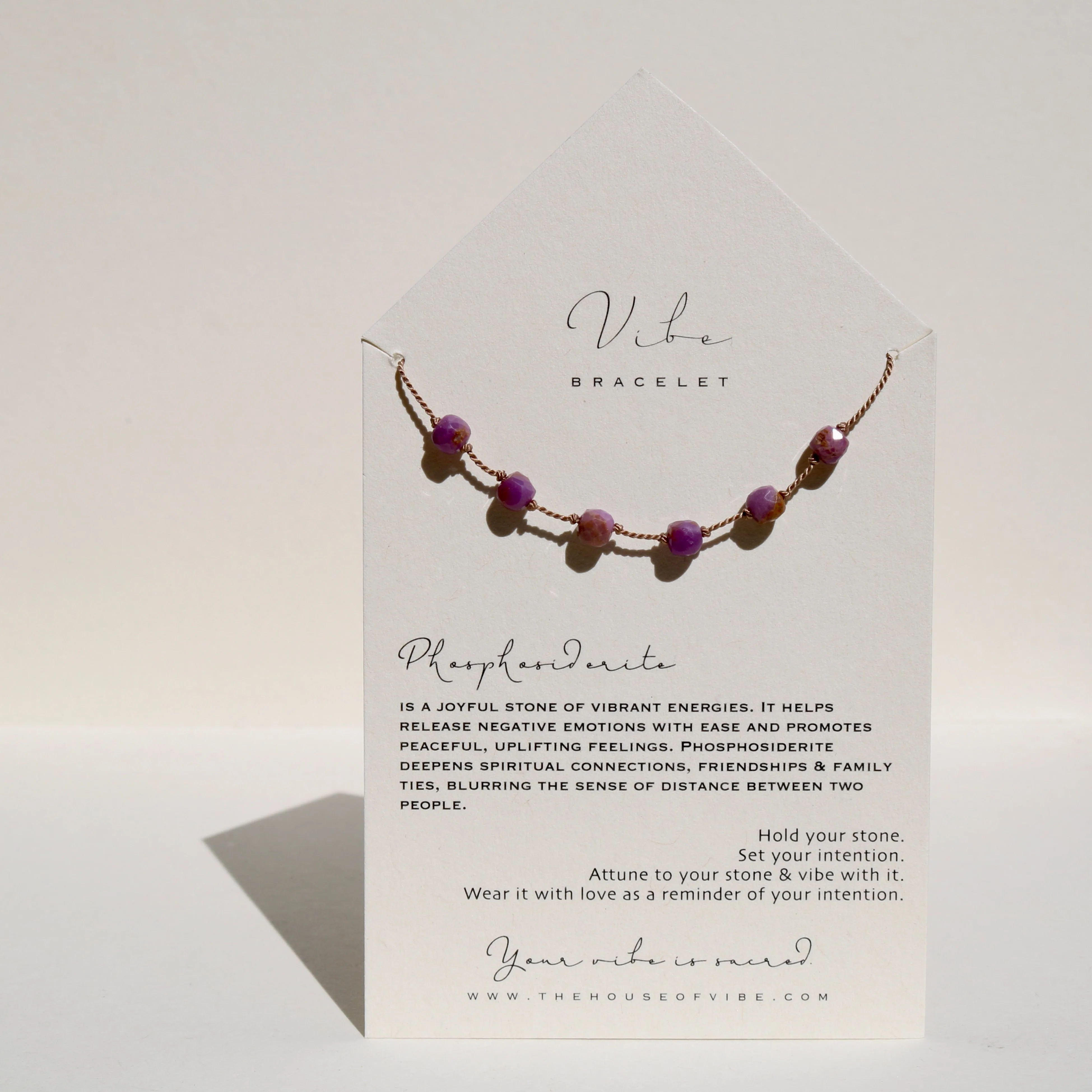 PHOSPHOSIDERITE CUBES BRACELET