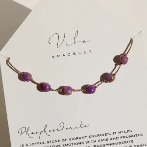 PHOSPHOSIDERITE CUBES BRACELET