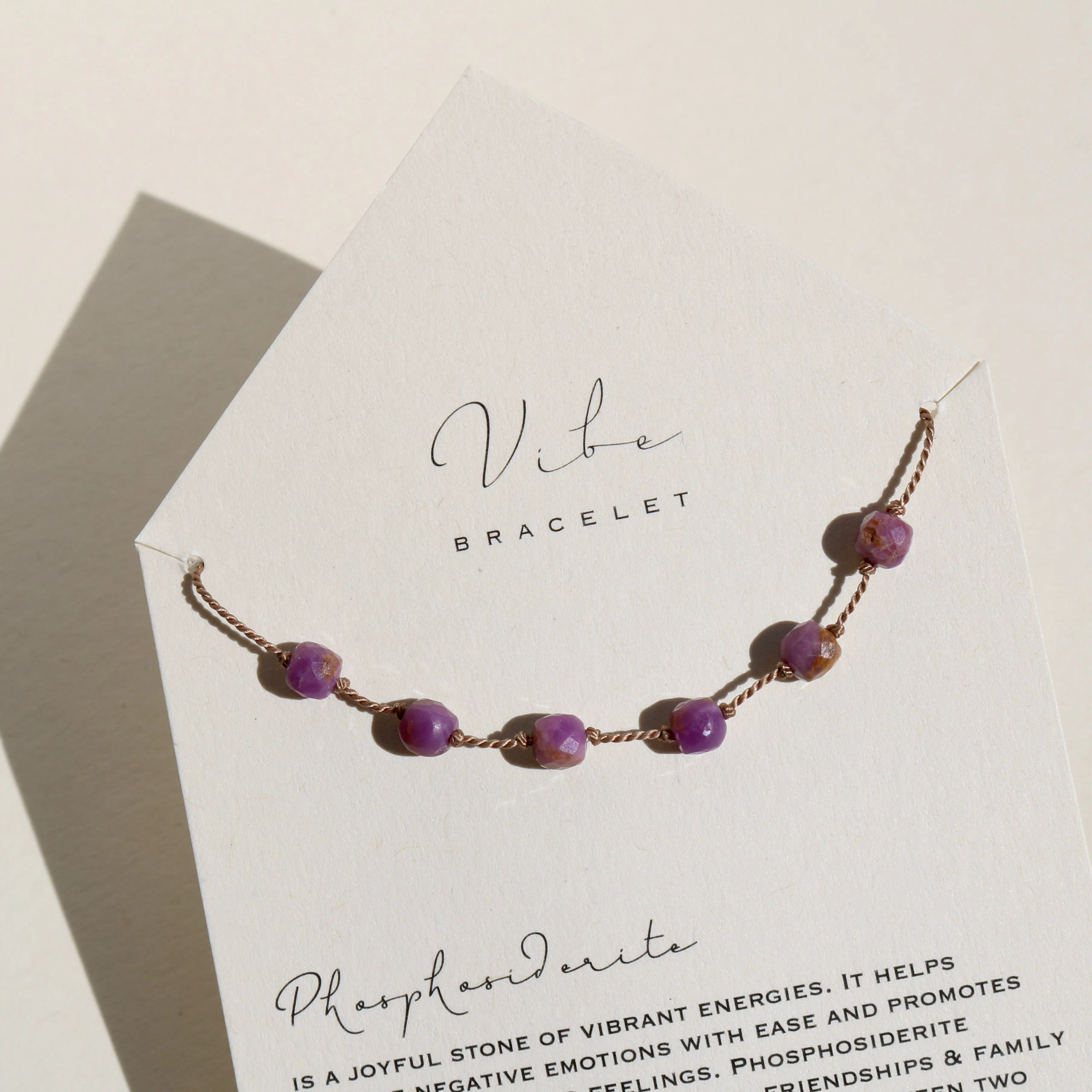 PHOSPHOSIDERITE CUBES BRACELET