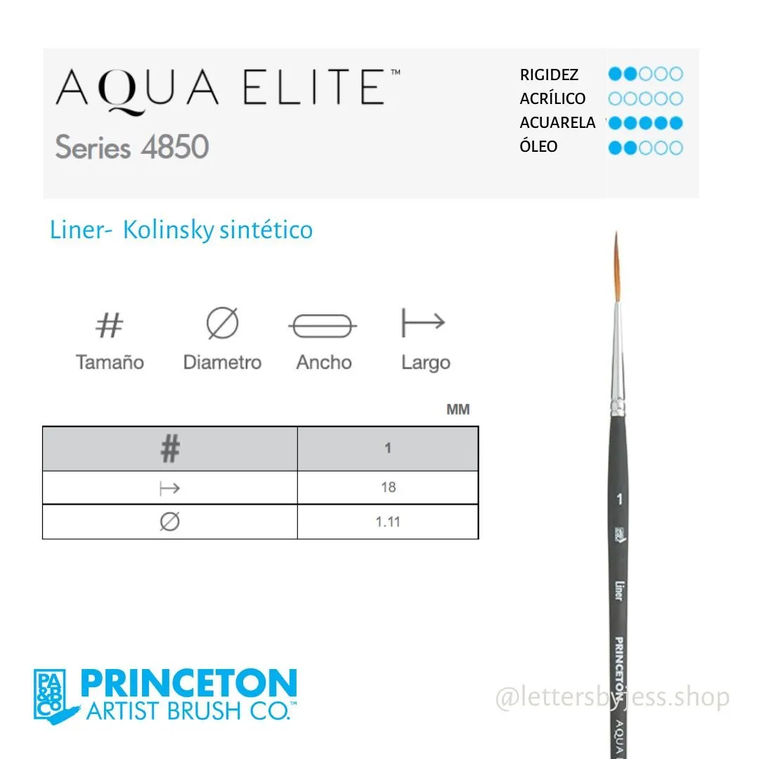 Pincel Princeton AQUA ELITE - LINER