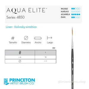 Pincel Princeton AQUA ELITE - LINER