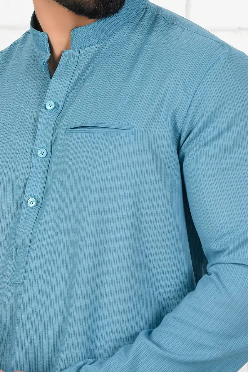 PINSTRIPE QAFTAN KURTA