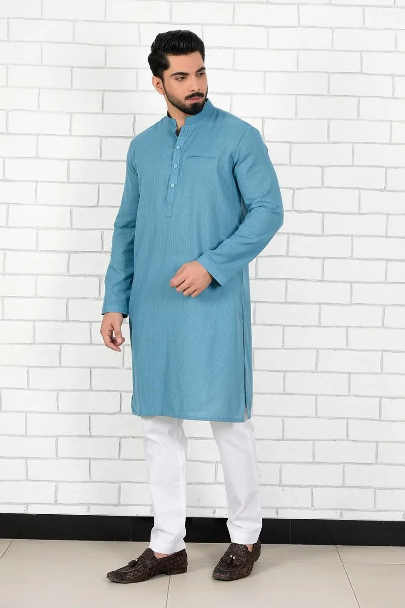 PINSTRIPE QAFTAN KURTA