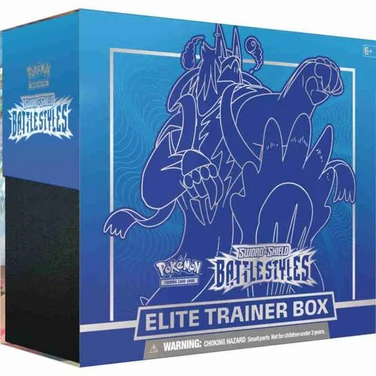 Pokemon TCG: Sword & Shield 5 Battle Styles - Single Strike / Rapid Strike Urshifu Red OR Blue Elite Trainer Box ETB
