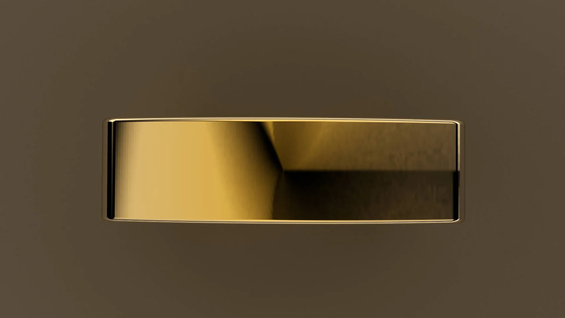 Polished Yellow Gold 6mm Euro Square Wedding Band