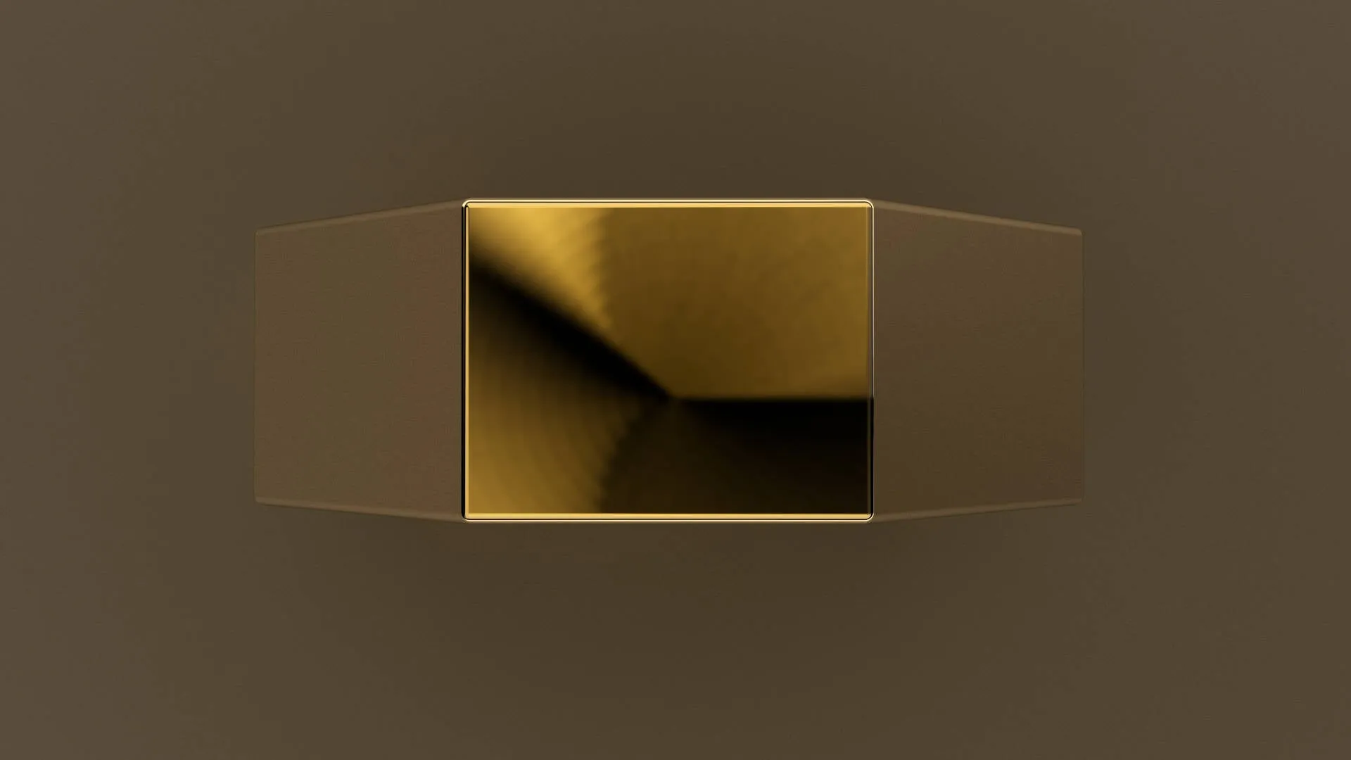 Polished Yellow Gold 8mm Octagon Bolt Wedding Band