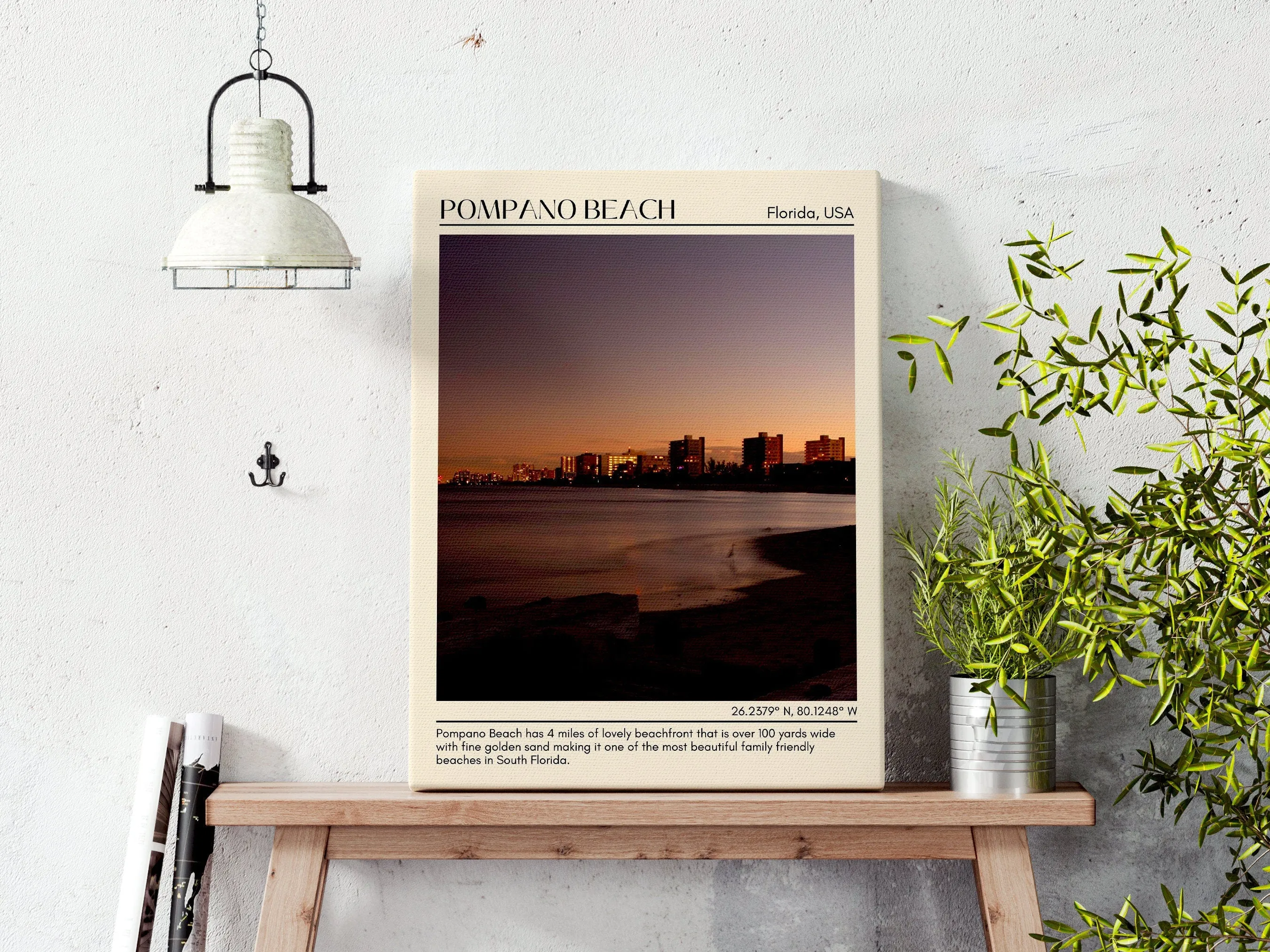 Pompano Beach Wall Canvas, USA