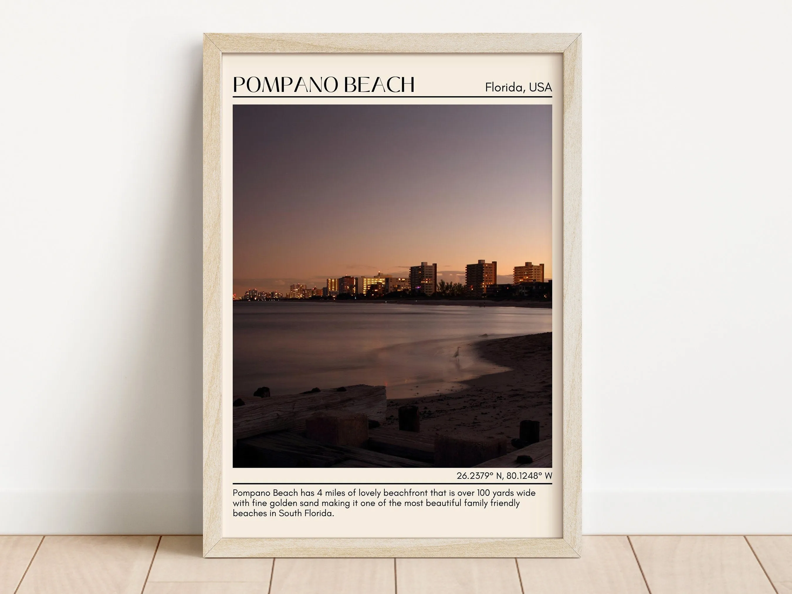 Pompano Beach Wall Canvas, USA