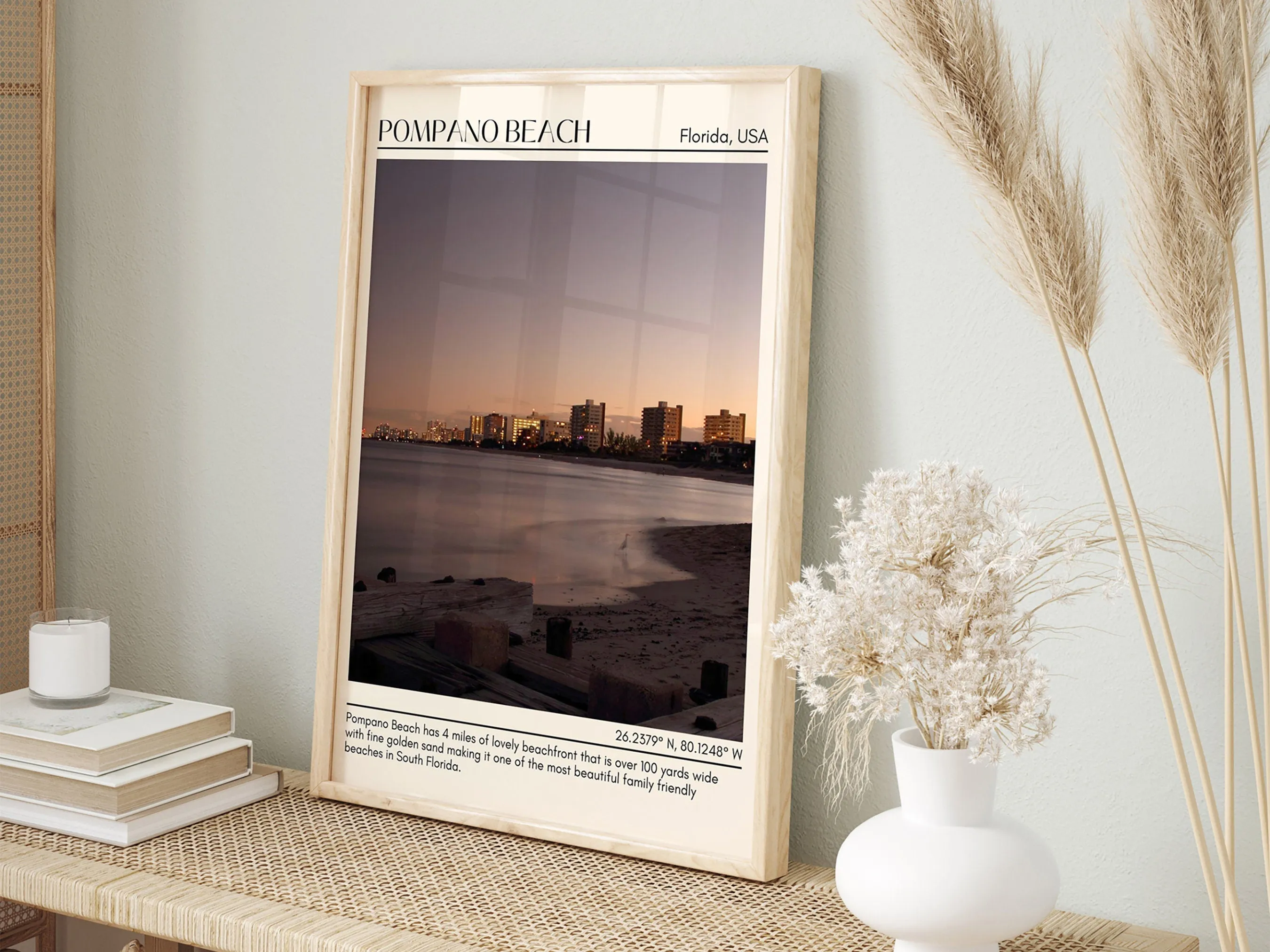 Pompano Beach Wall Canvas, USA