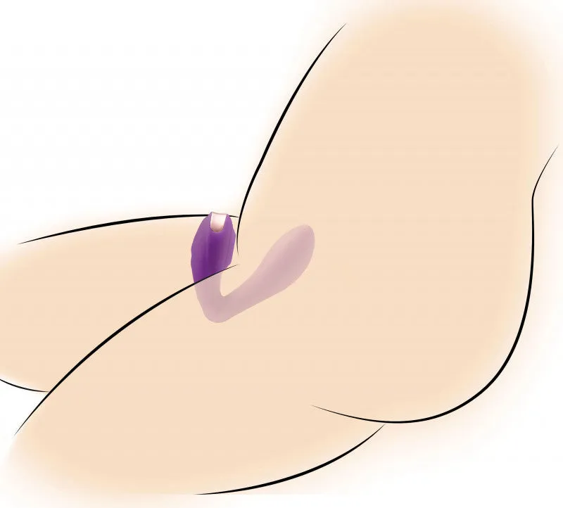 Pose Plus - 10x Pulsing Bendable Silicone Vibrator - Purple