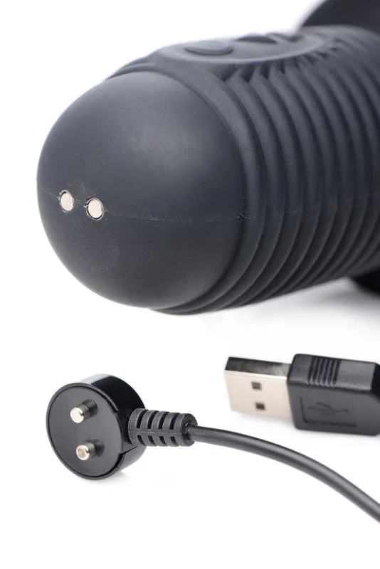 Power Pounder Vibrating and Thrusting Silicone