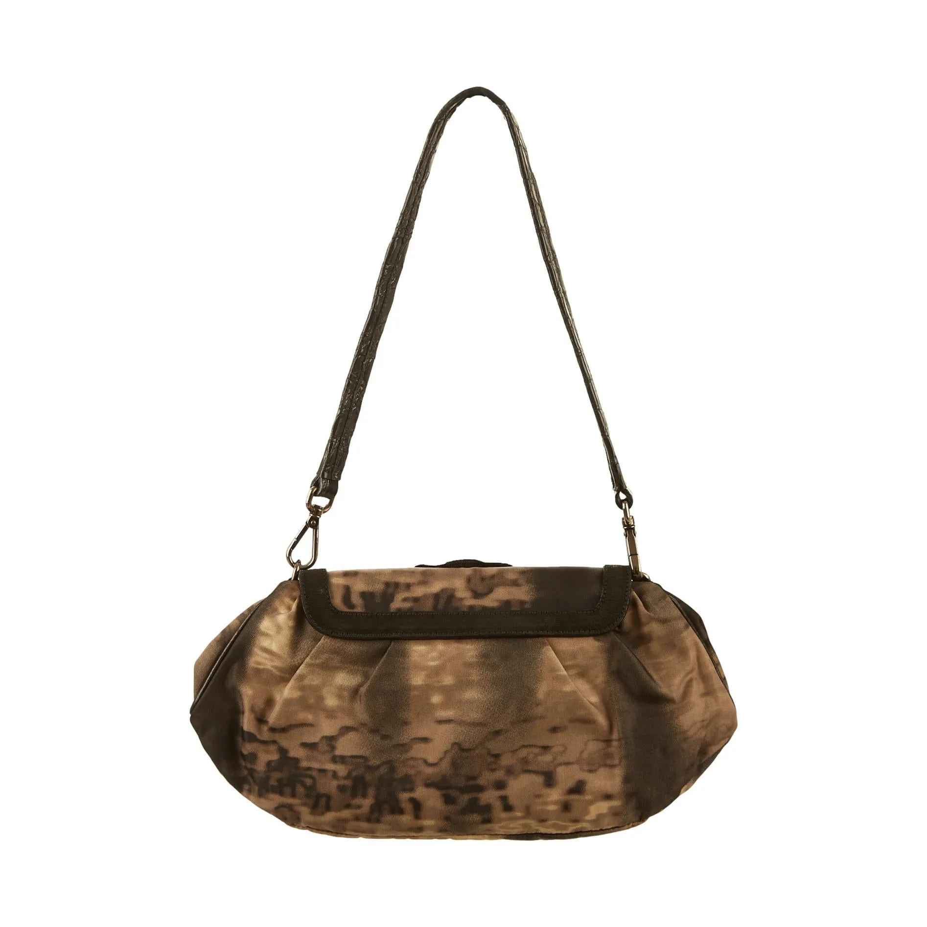 Prada Grey Embellished Shoulder Bag