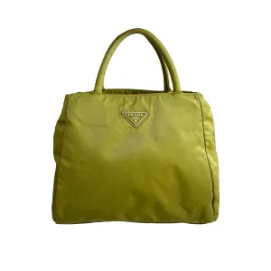 Prada Lime Green Nylon Top Handle