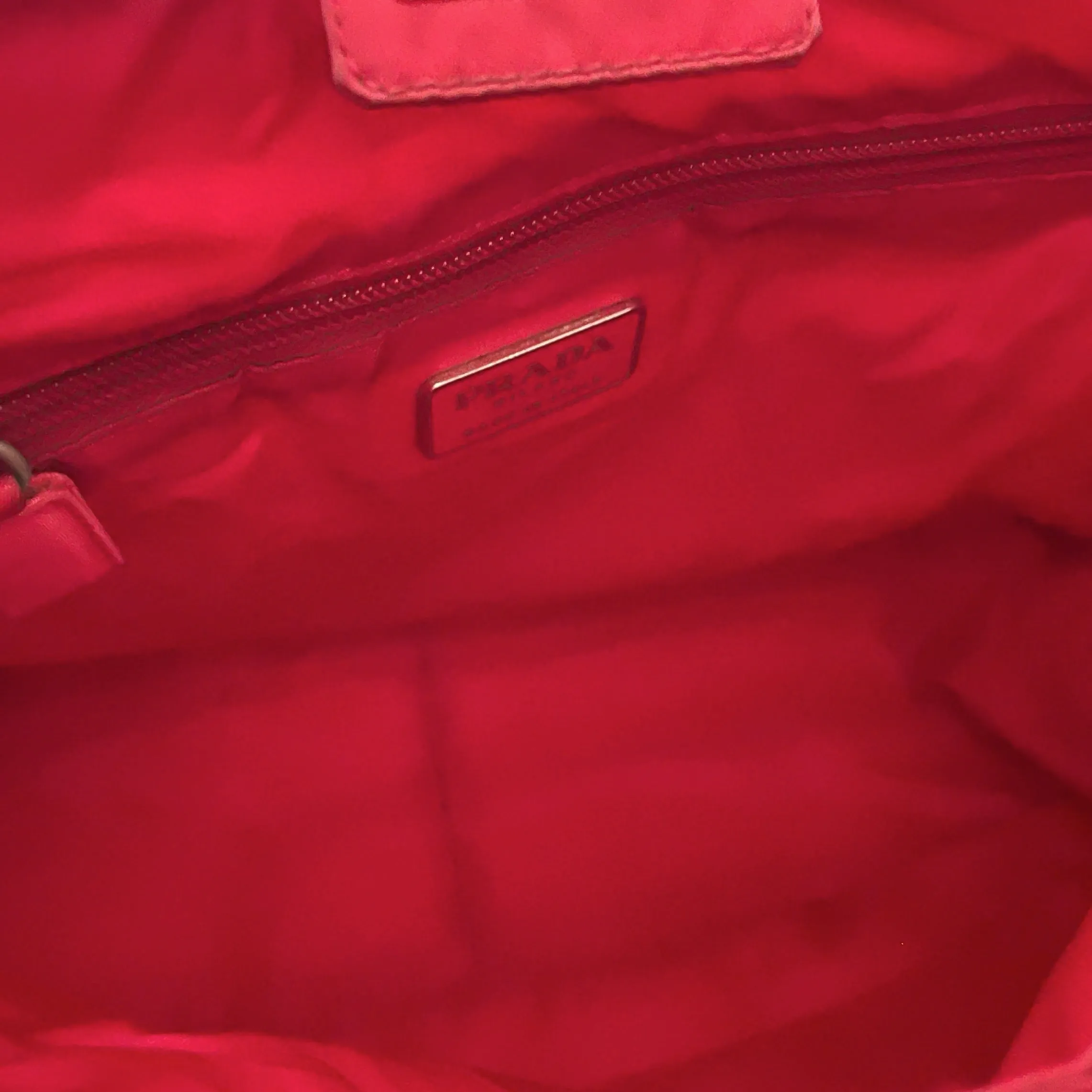 Prada Red Nylon Jumbo Shoulder Bag 💰