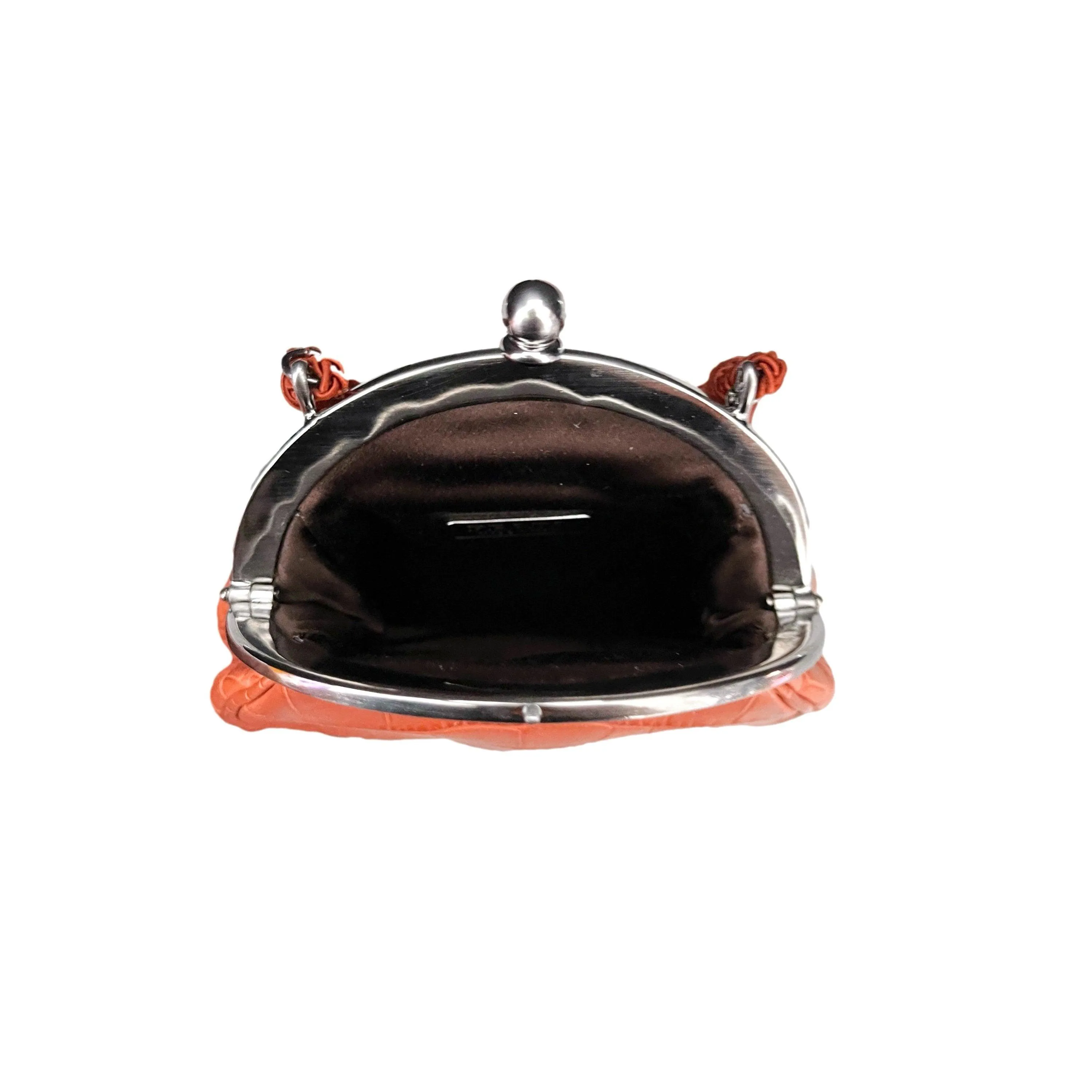 Prada Rust Micro Kisslock Bag