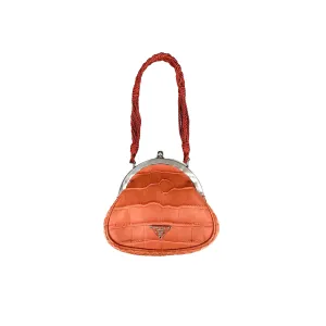Prada Rust Micro Kisslock Bag