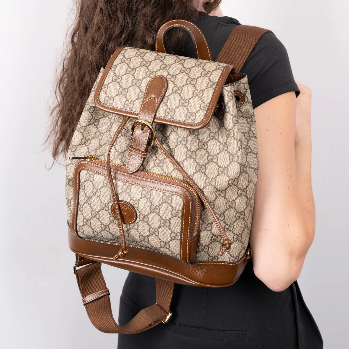 Pre-Owned Gucci Small GG Backpack