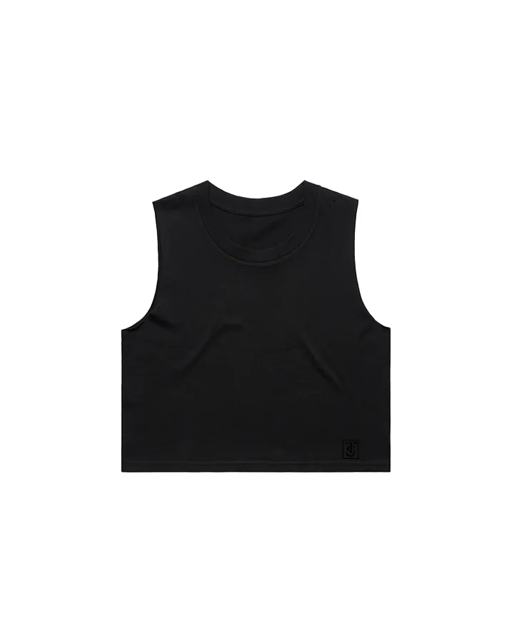 Premium Crop Tank - Blackout