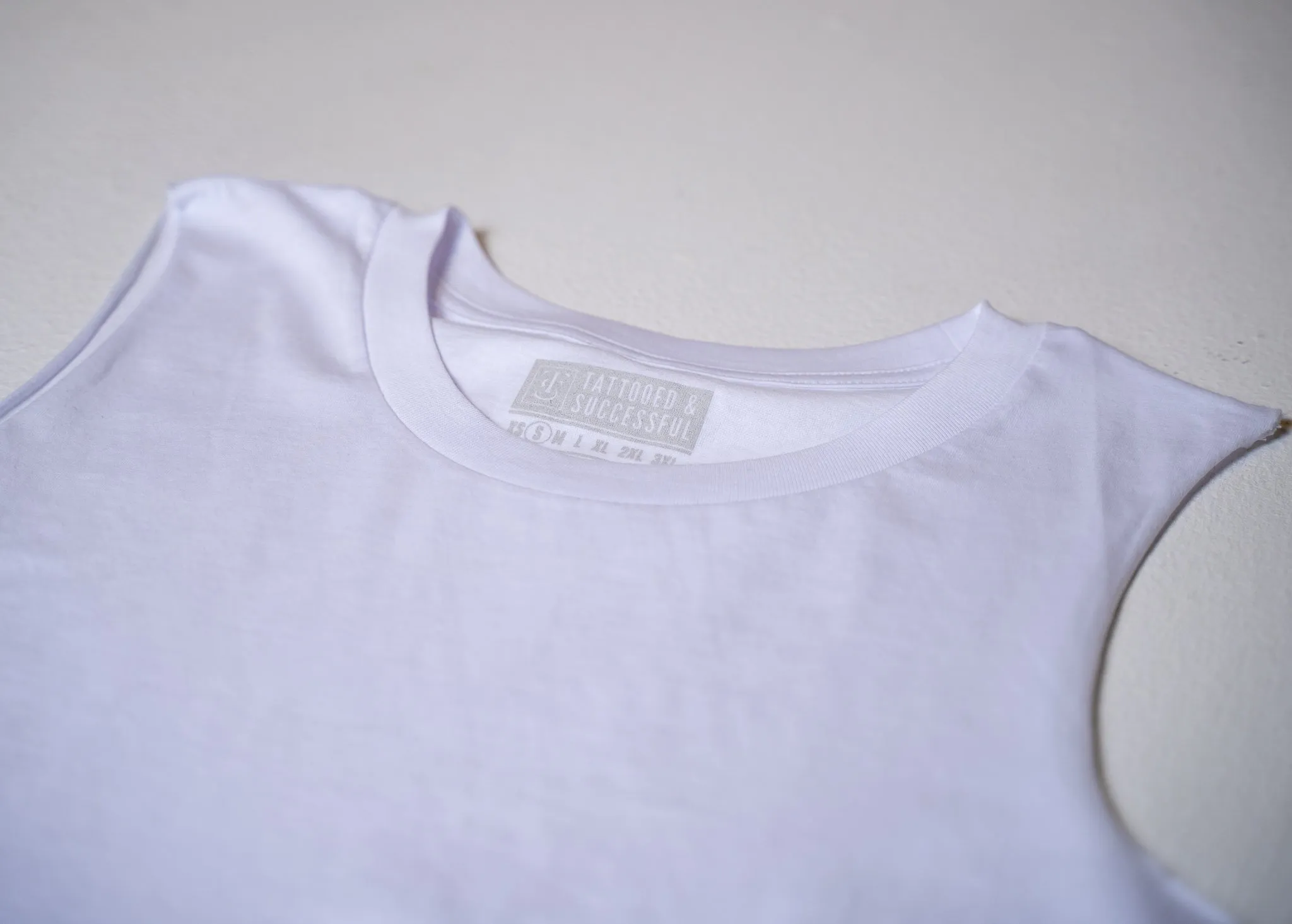 Premium Crop Tank - White
