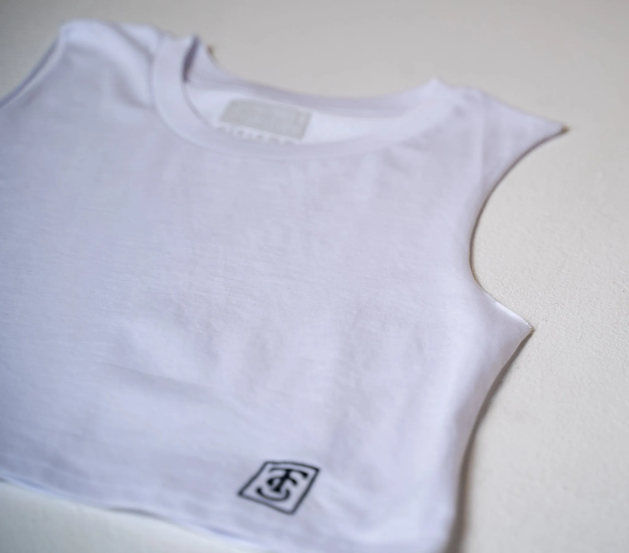Premium Crop Tank - White
