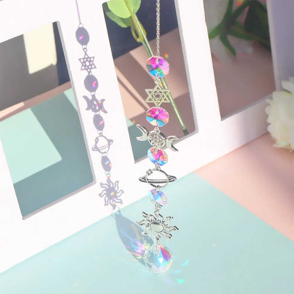 Prismatic Wiccan-Themed Suncatchers
