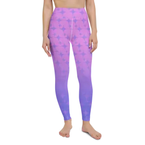 Purple Ghost Sparkle Leggings (Women's XS-XL)