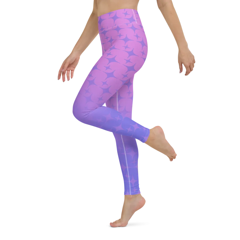 Purple Ghost Sparkle Leggings (Women's XS-XL)